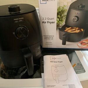 Mainstays Black Oil-Less Air Fryer with Nonstick Basket